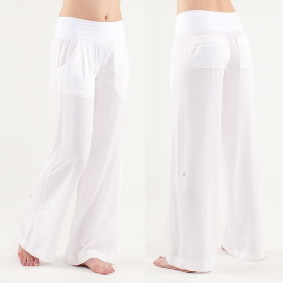 Lululemon Drishti Wide Leg Pants White Size 2